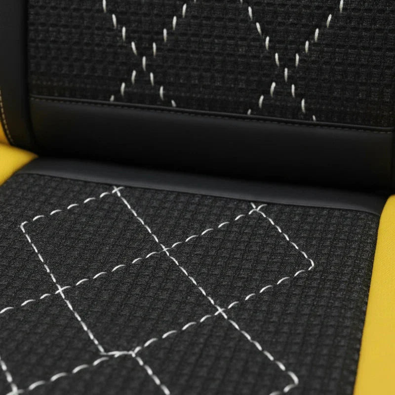 Capa Completa Dominus Automotiva Térmica em Couro Legítimo, Seda Gelada e Malha Extra Forte com Espuma de Memória + Tapete e Capa de Volante GRÁTIS