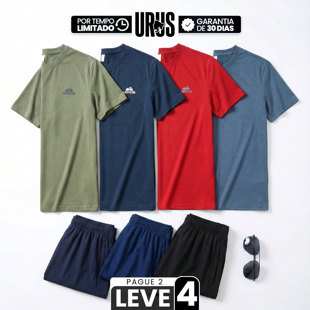 [Pague 2, Leve 4!] Camiseta Masculina Vortis em Poliamida High-Tech e Elastano Blindado de Alta Dissipação de Calor + BRINDES: 3 Bermudas e Óculos de Sol